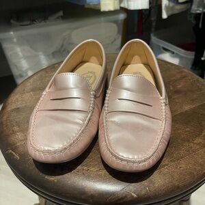 Tod's Blush Leather Loafers